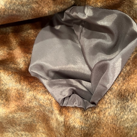 Harve Bernard Tweed Womens Full Length 100% Wool Coat  Size 14 Faux Fur Lining - Picture 14 of 14